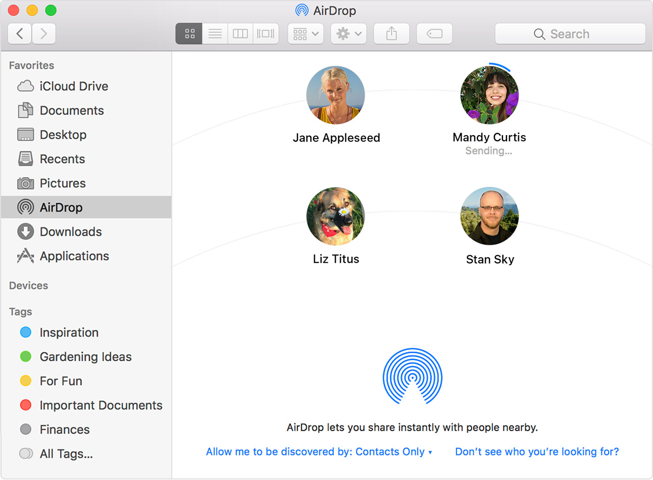 turn on airdrop for mac